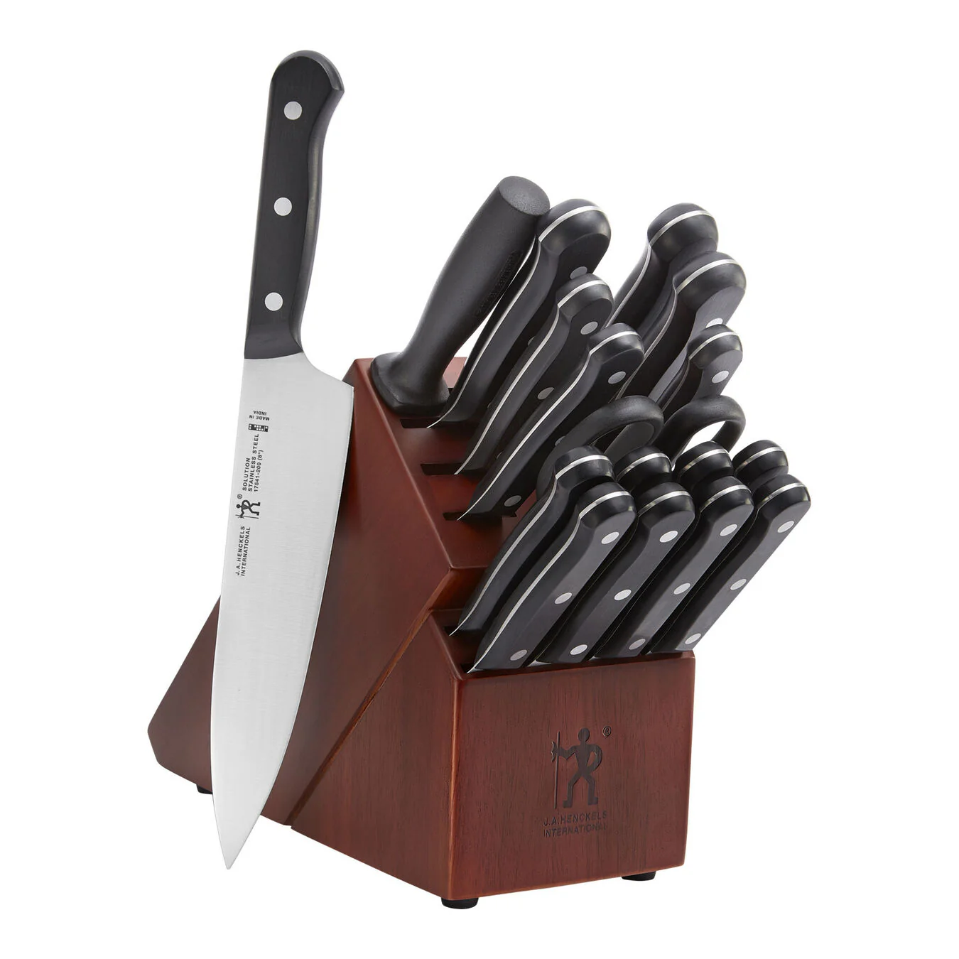 Henckels 18pc Knife Block Set, Solution Series - Inhomebuy