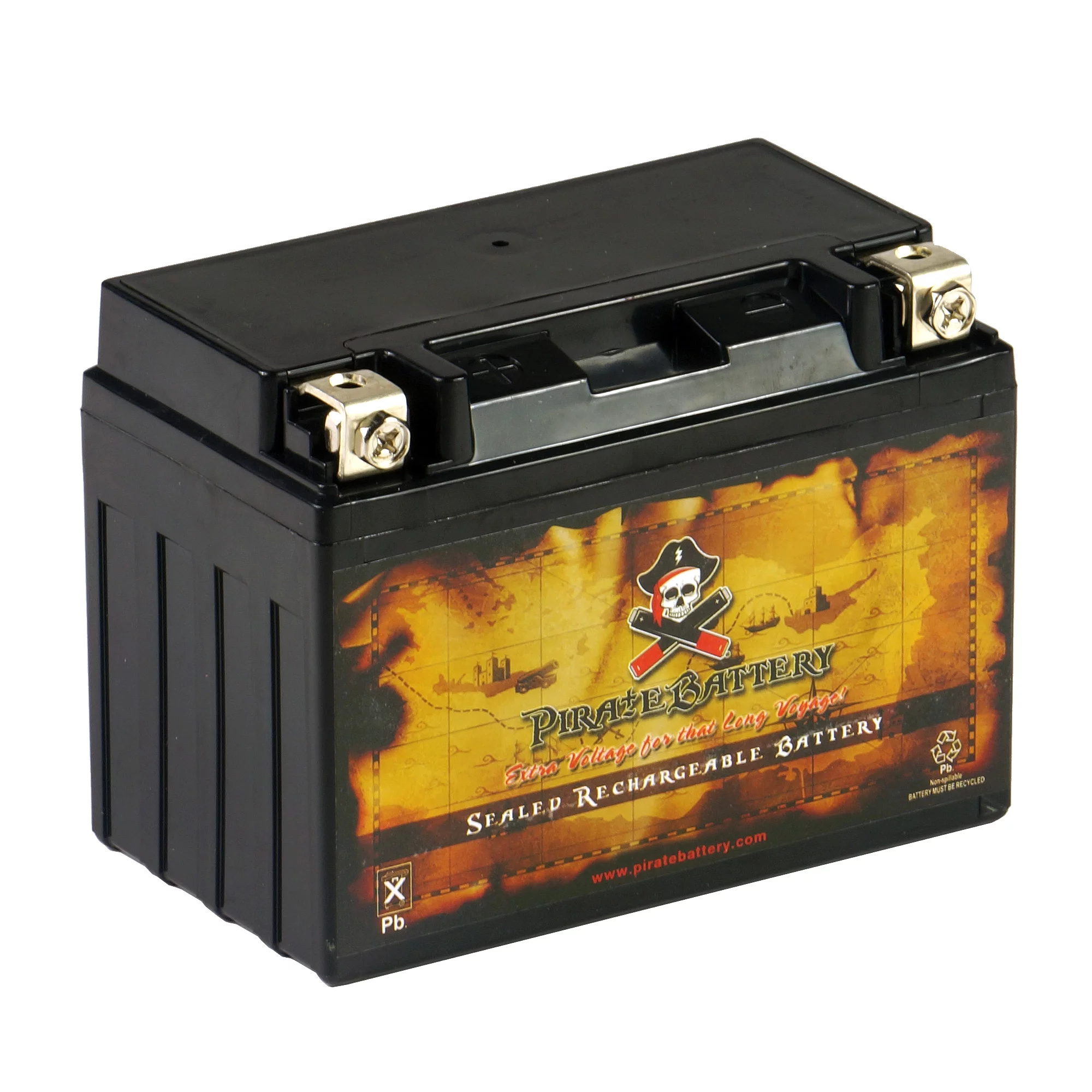 Pirate Battery Ytx9-Bs High Performance - Maintenance Free - Sealed Agm Motorcycle Battery - Inhomebuy