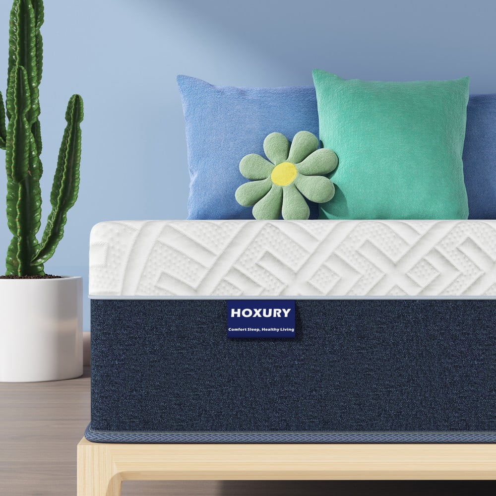 14 Inch HOXURY Memory Foam Mattress, Medium Firm Mattress with Green Tea Memory Foam King Size Mattresses in a Box - Inhomebuy