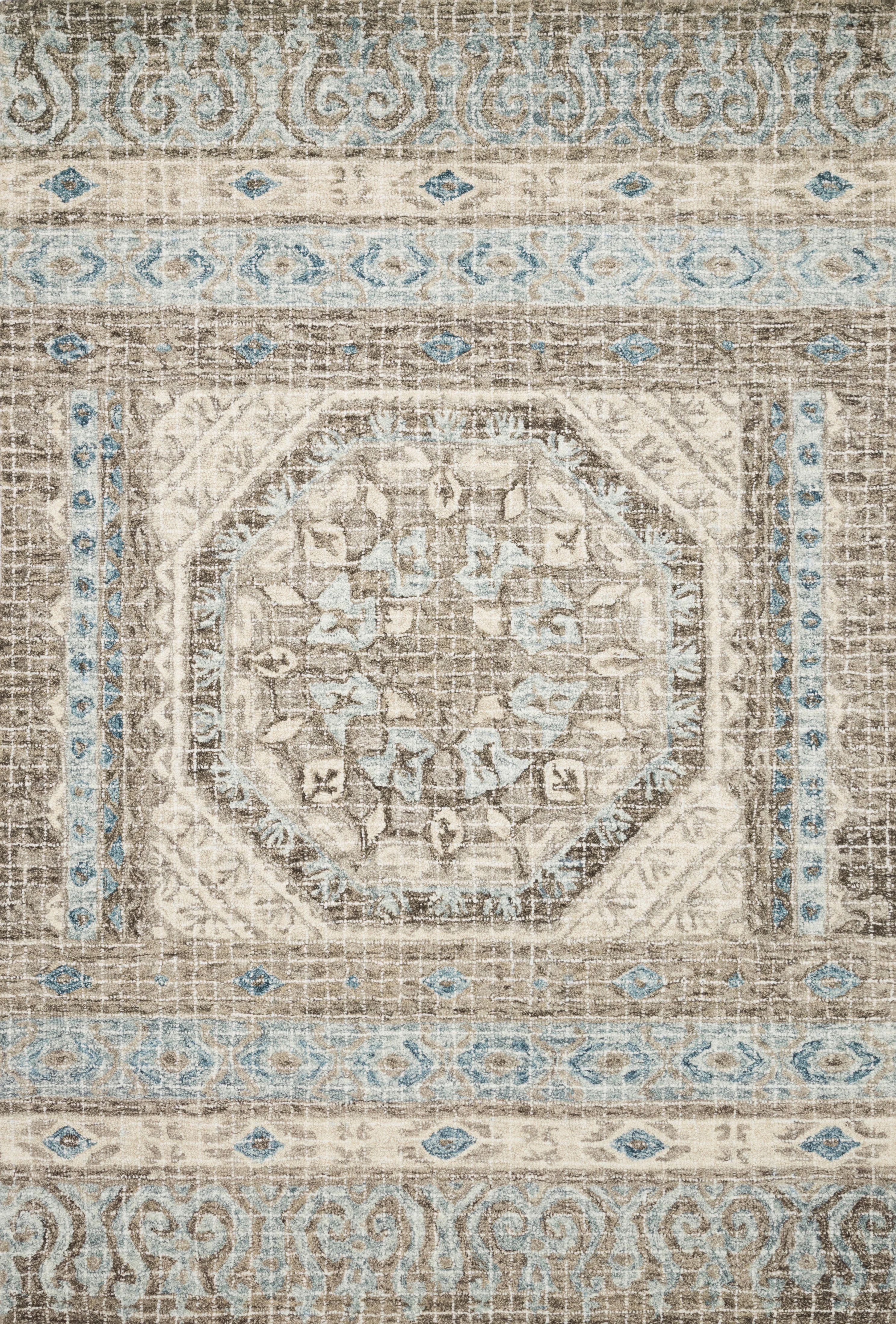 Loloi Rugs Tatum Collection Rug in Stone, Blue - 7'9