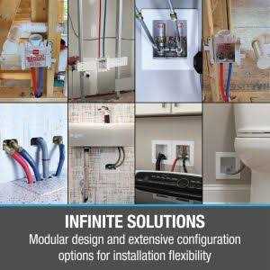 Oatey Moda 1/2 in. Brass PEX1960 Compression Lavatory Outlet Box 37745 - Inhomebuy