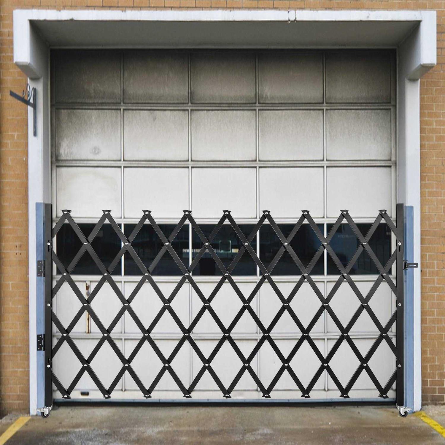 VEVOR Single Folding Security Gate H x Folding Door Gate Steel Accordion Security Gate Flexible Expanding Security Gate - Inhomebuy