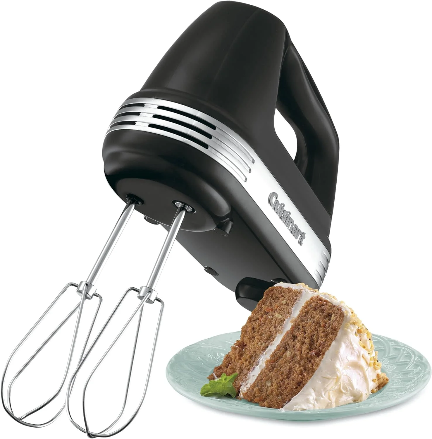 Cuisinart Hand Mixer: 5-speed, black with brushed s/s wrap | HM-50BKC - Inhomebuy