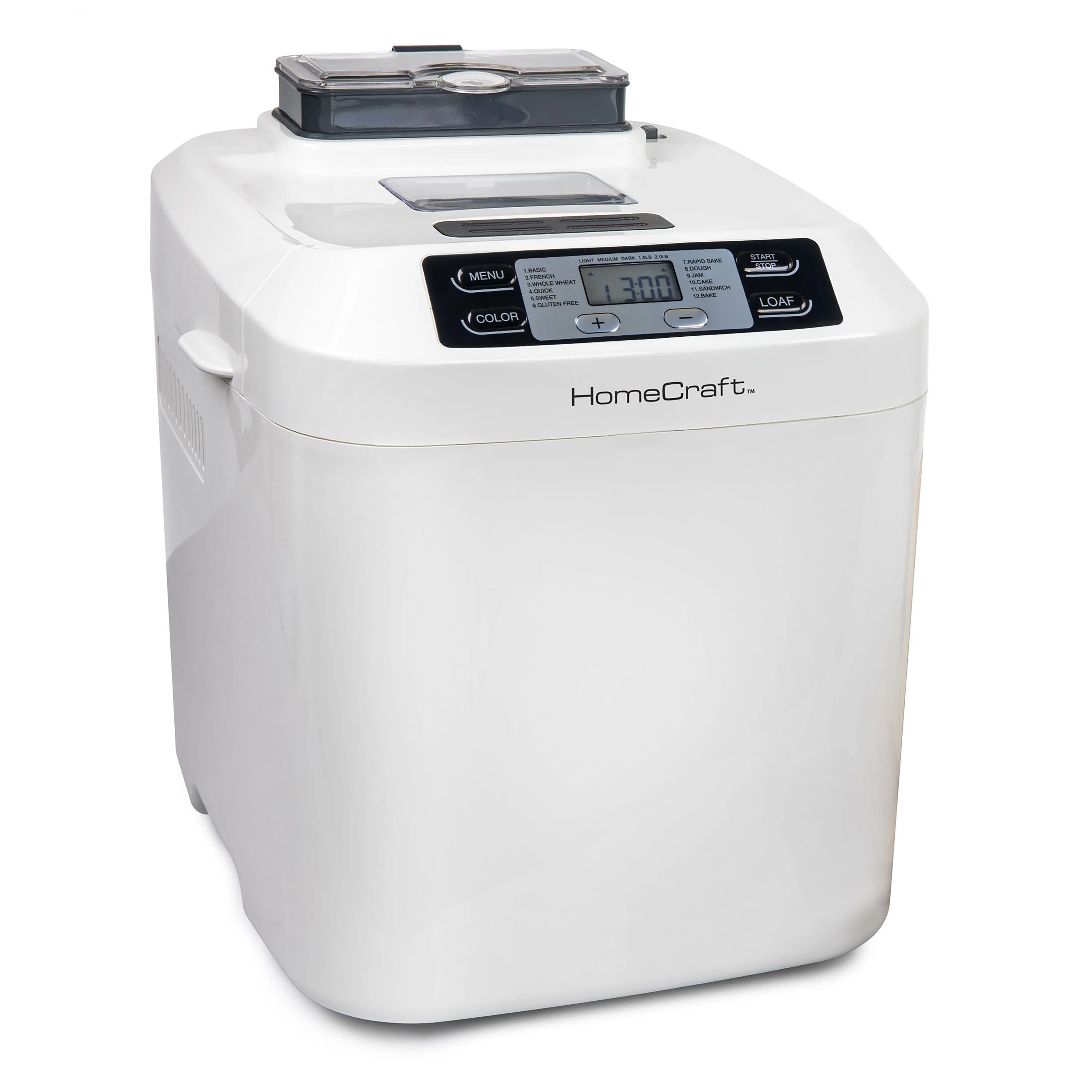 HomeCraft�?Programmable 2 Lb. Breadmaker With Auto Fruit & Nut Dispenser - Inhomebuy