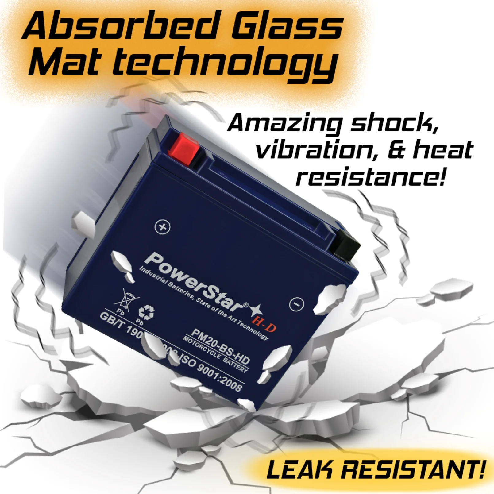 3YR WARRANTY Battery for Harley-Davidson 1340cc FXST/FLST Softail 1988 - Inhomebuy