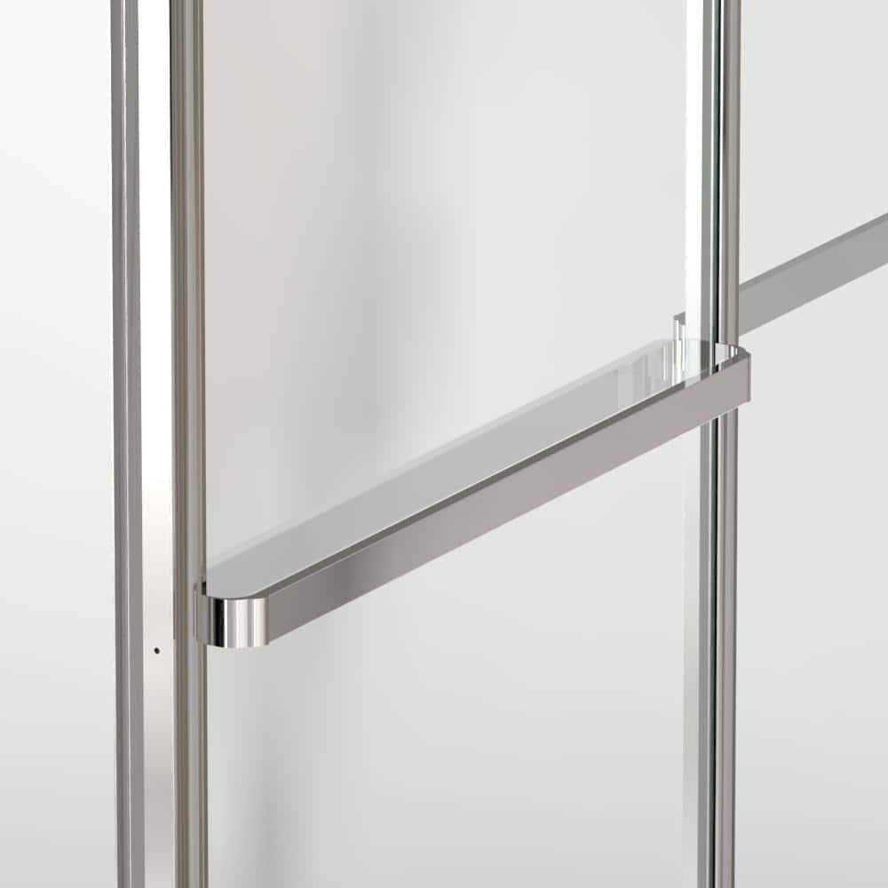 niveal Alvin 59 in. W x 56 in. H Sliding Framed Tub Door Finish - Inhomebuy