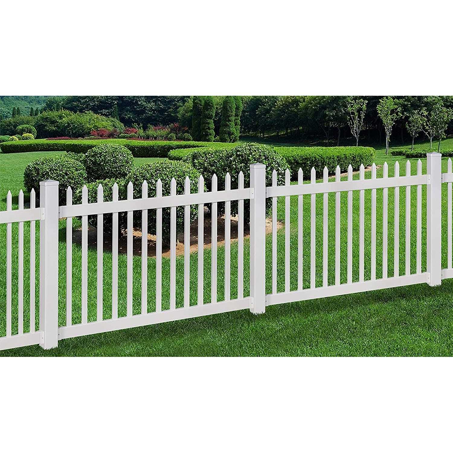 WamBam Fence Premium Vinyl Fence Posts with Caps - Inhomebuy