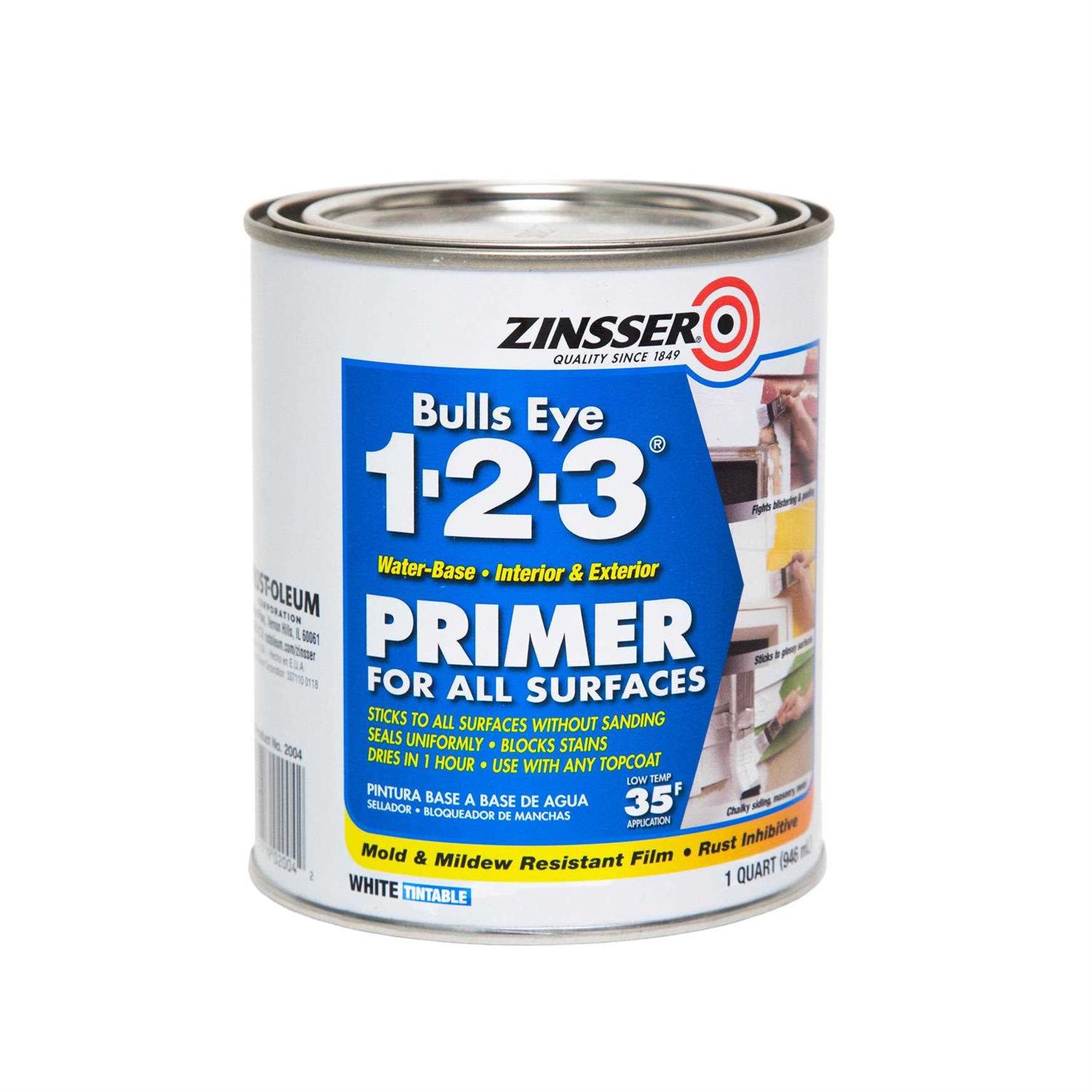 Zinsser Bulls Eye 1-2-3 Primer - Inhomebuy