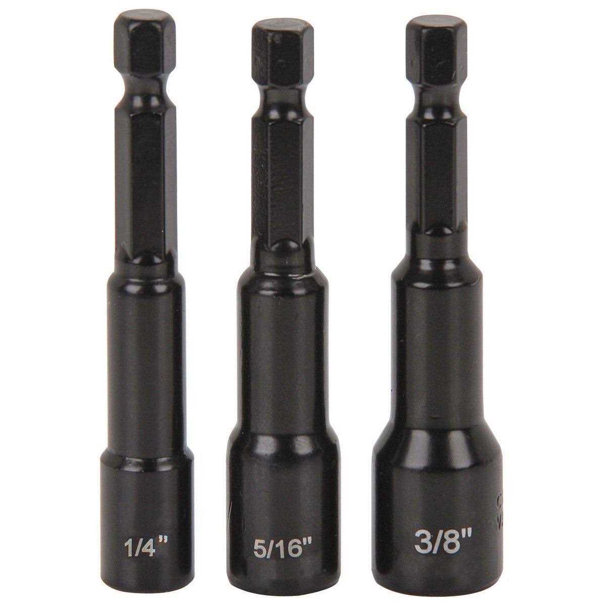 Warrior SAE Color Coded Quick Release Magnetic Nutsetter Set 5 Pc - Inhomebuy