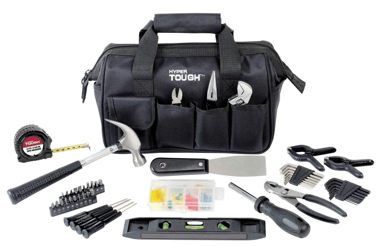 Hyper Tough 89-Piece Household Tool Set,Black - Inhomebuy