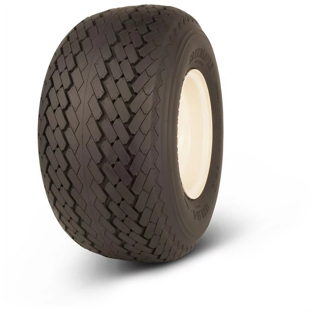 Greenball Greensaver 18X8.50-8 4 PR Golf Cart Tire and Wheel Assembly, 4 lug White Color Wheel included - Inhomebuy