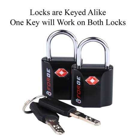 Forge Red 4 Pack TSA Approved Luggage Locks Ultra-Secure Dimple Key Travel Locks with Zinc Alloy Body - Inhomebuy