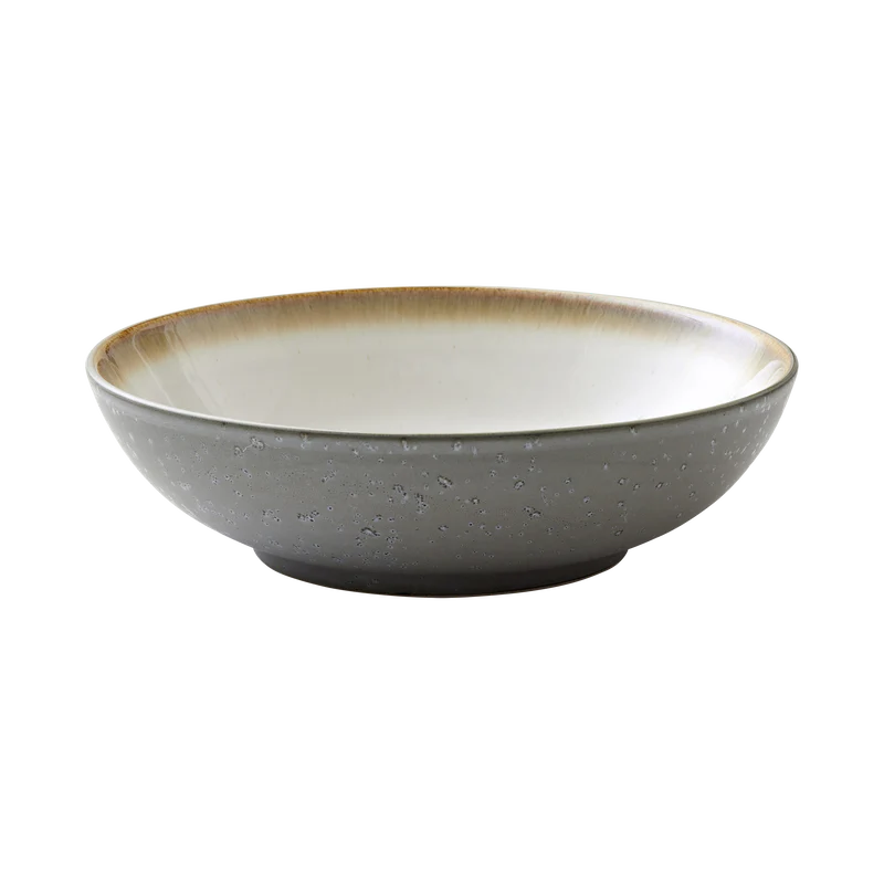 Salad Bowl 24cm Grey Cream - Inhomebuy