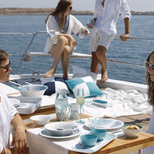 Mare - Salad Bowl&Cutlery Blue - Inhomebuy