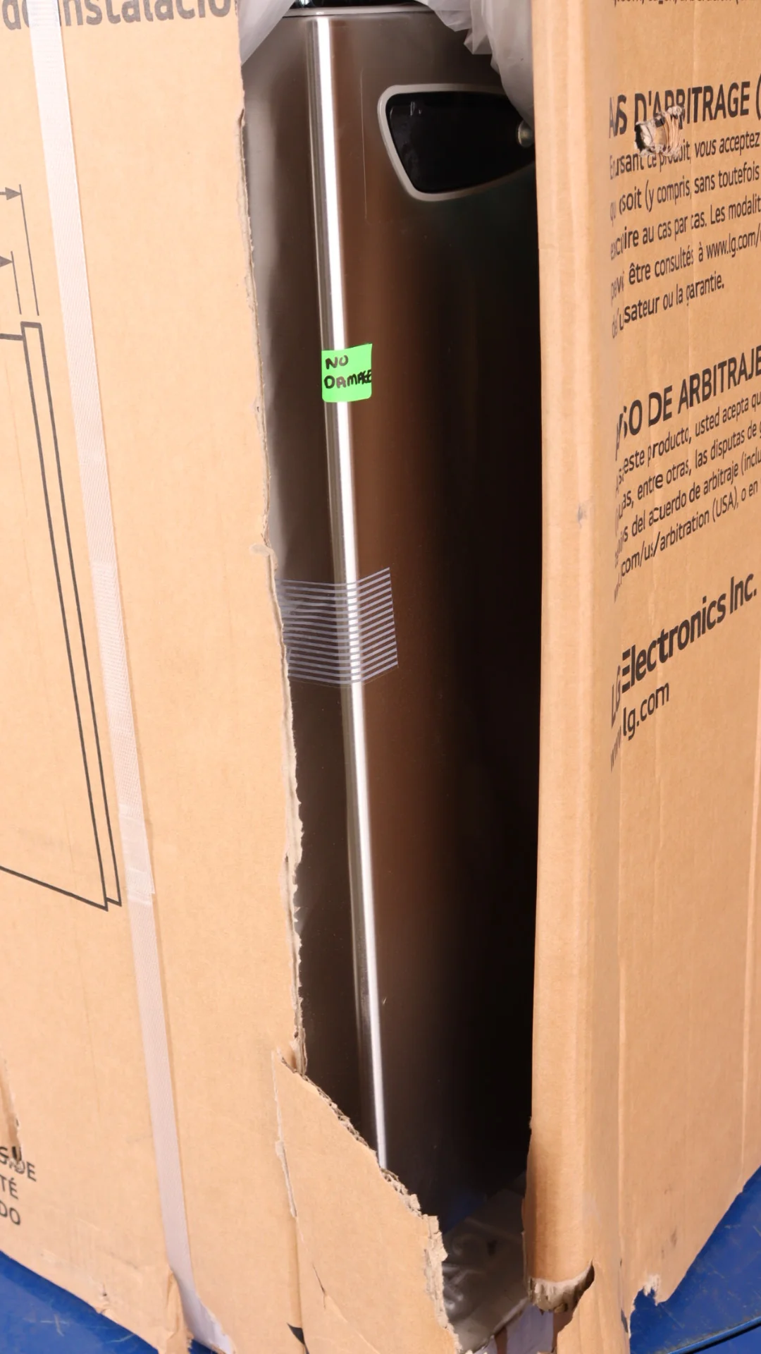 LG 36 IN. 29 CU. FT. SMUDGE-RESISTANT STAINLESS STEEL FRENCH DOOR WITH SLIM DESIGN EXTERNAL WATER DI - Inhomebuy