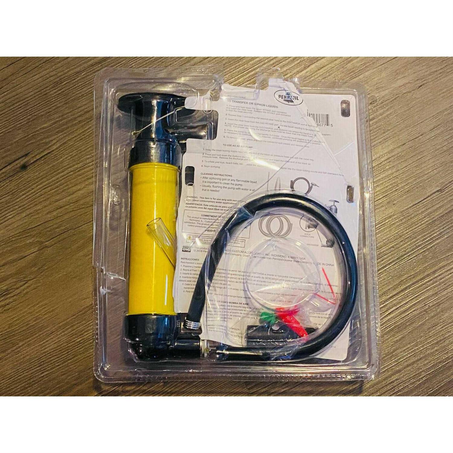 Pennzoil Hand Operated Plastic 72 in. Siphon Pump 36688 - Inhomebuy