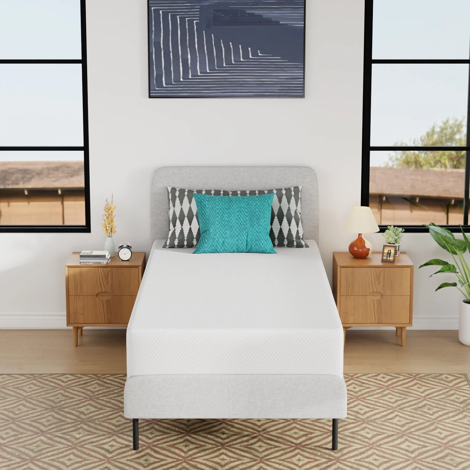 YRLLENSDAN 6 Inch Gel Memory Foam Mattress Medium Firm Mattresses Bed-in-a-Box, Twin - Inhomebuy