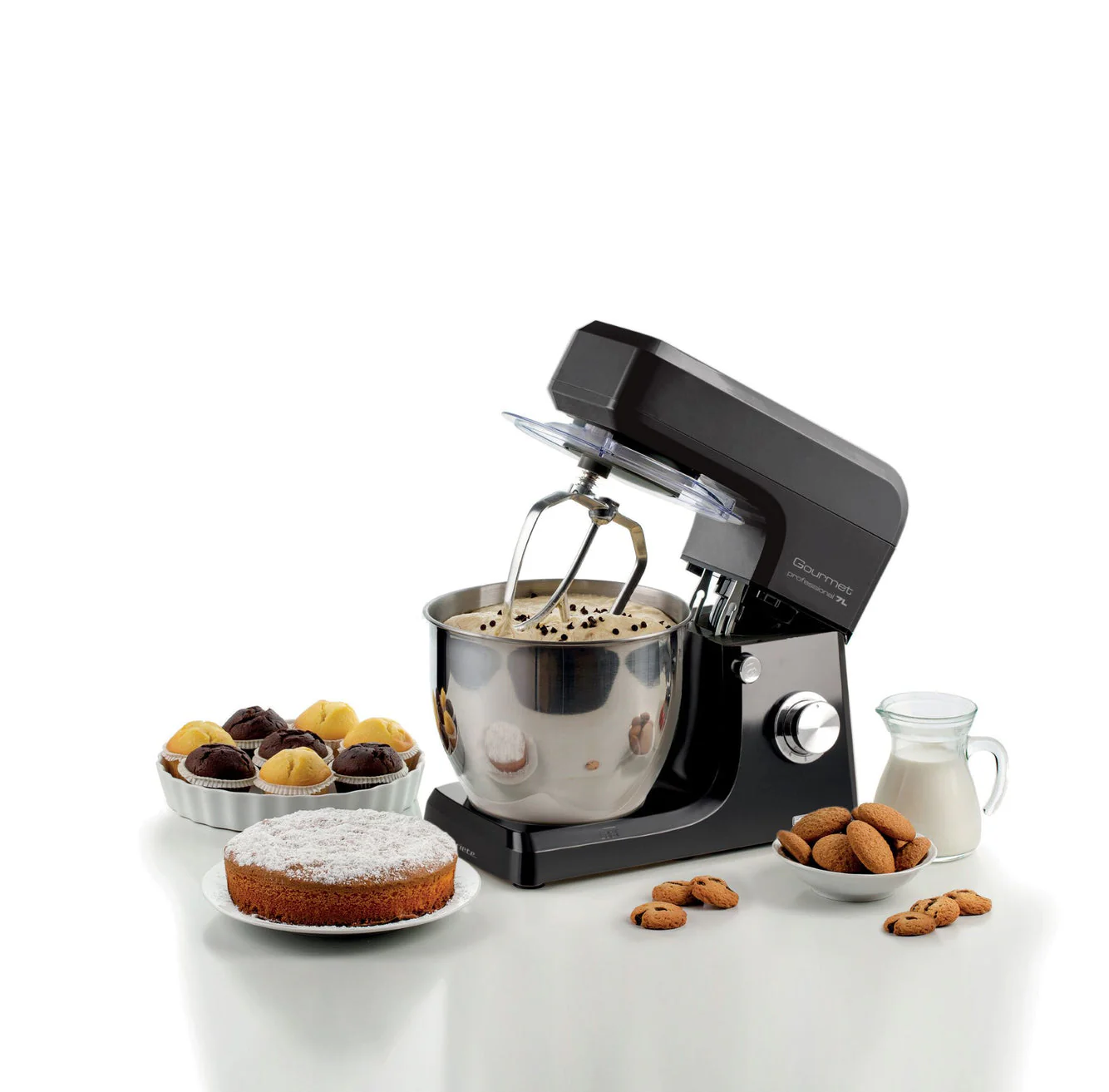 Stand Mixer 7L, 2100/w Black - Inhomebuy
