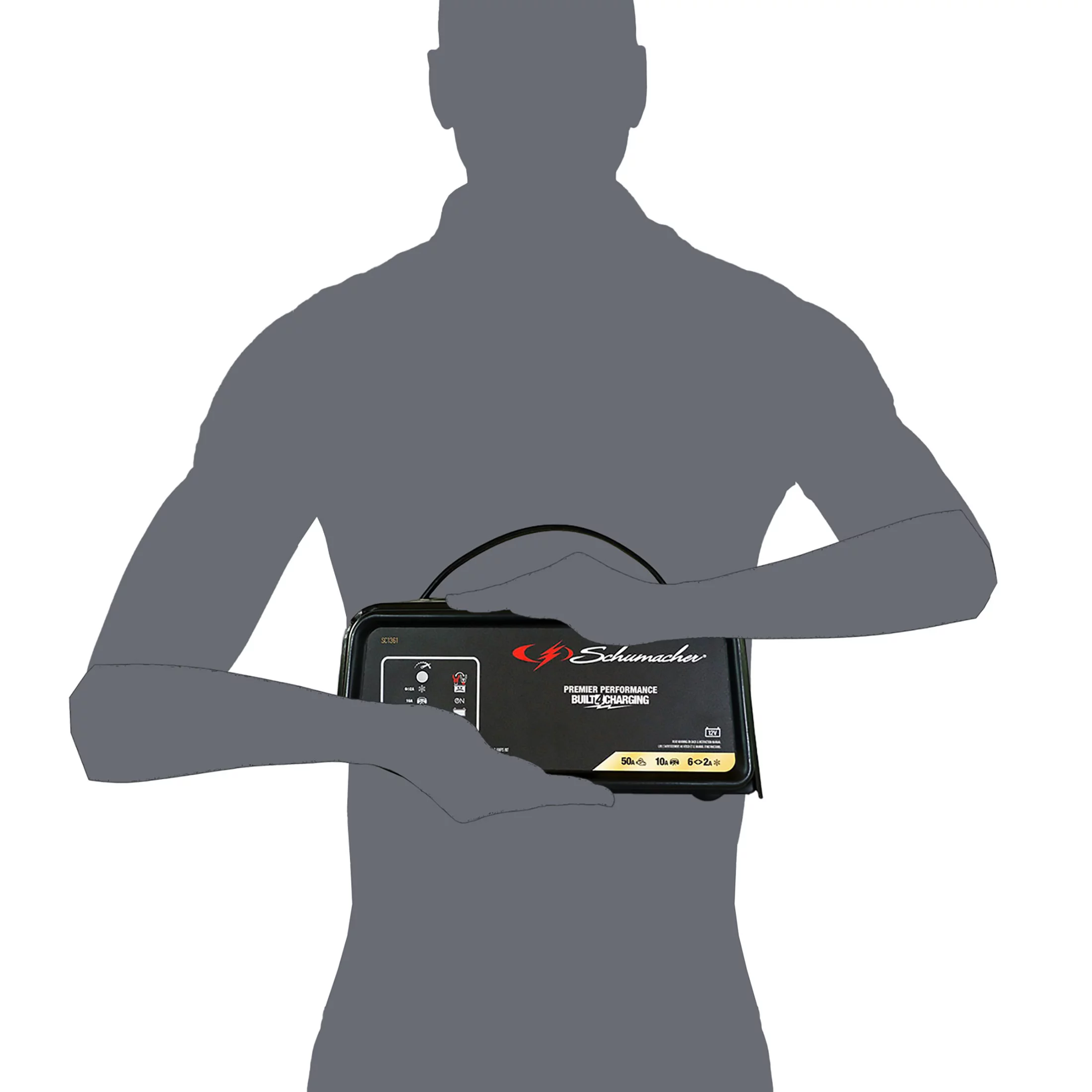 Schumacher 50A 12V Fully Automatic Jump Starter and Battery Charger – New in Box - Inhomebuy