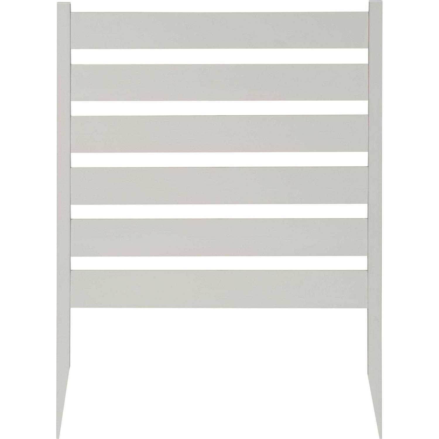 Zippity Outdoor Products Liberty Lattice 3.5 ft. x 3 ft. White Vinyl AC Screen Fence Panel - Inhomebuy