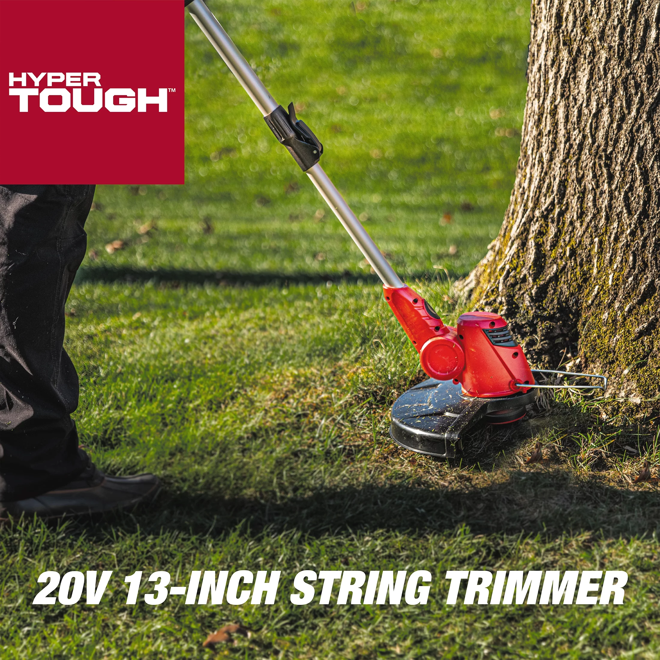 Hyper Tough 20V Max Cordless 13-inch Battery Powered String Trimmer, HT22-401-03-05 - Inhomebuy