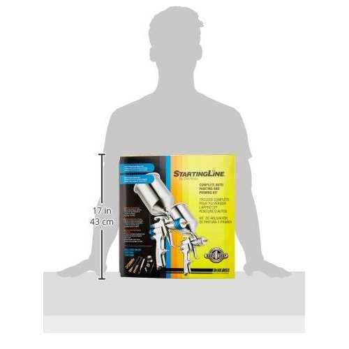 DeVilbiss StartingLine 802343 Gravity Feed Paint Spray Gun - Inhomebuy