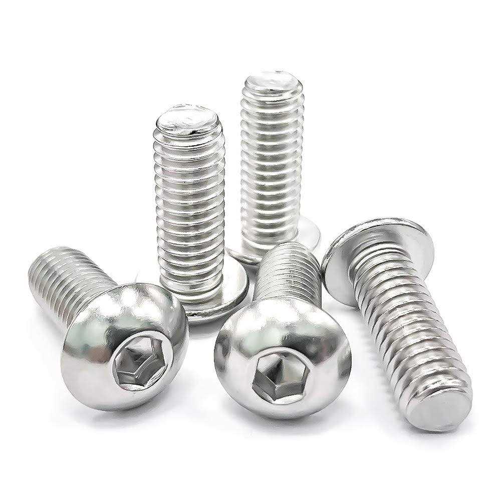EASTLO Button Head Socket Cap Bolts Screws 304 Stainless Steel 18-8 - Inhomebuy