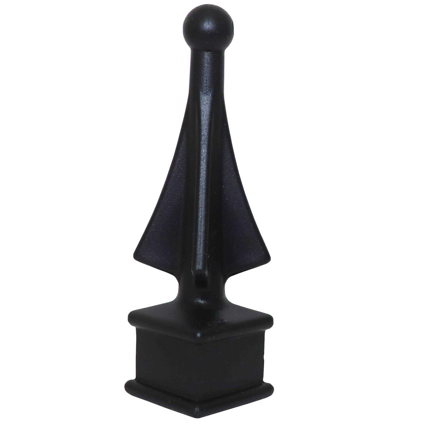 Fence Finials Easy-Tap Installation High-Impact Polypropylene Four-Sided Spire - Inhomebuy