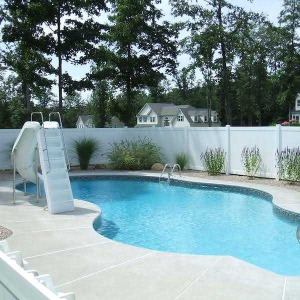 Weatherables Pembroke 4 ft. x White Vinyl Privacy Fence Panel - Inhomebuy