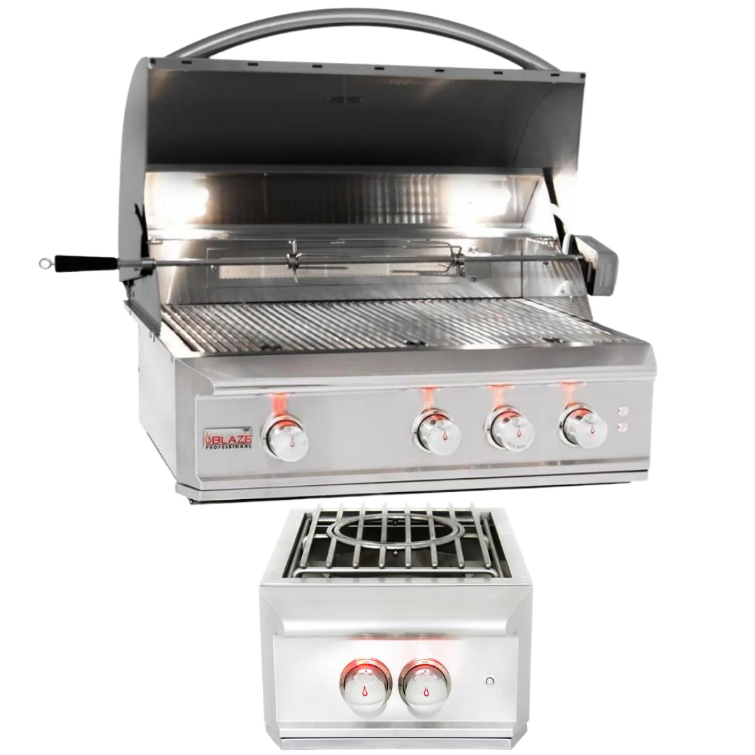 Blaze Professional 34 in. Propane Gas Grill & Burner Package, AP-BLZ-3PRO-LP-3 - Inhomebuy