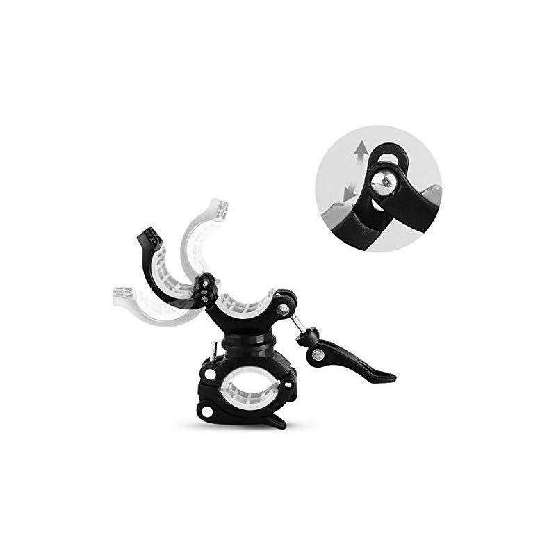 Vonpri Flashlight Holder Mount Bicycle Mounting Bracket Flashlight Holder Torch Clip 360 Rotation - Inhomebuy
