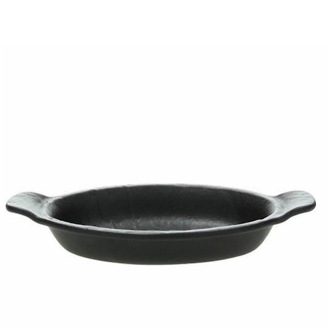 Oval Baking Dish 23cm Vulcania Black - Inhomebuy