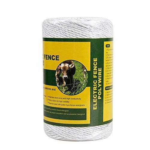 Farmily Portable Electric Fence Polywire 656 Feet 200 Meter - Inhomebuy