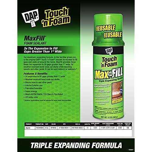 Dap Touch ‘n Foam Max Fill Expanding Foam Sealant - Inhomebuy