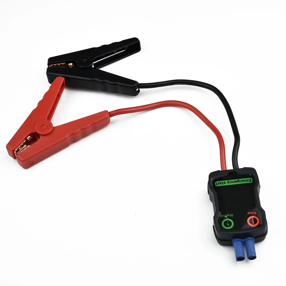 Car Jump Starter Booster Cable Battery Alligator Clamp LED Indicator - Inhomebuy