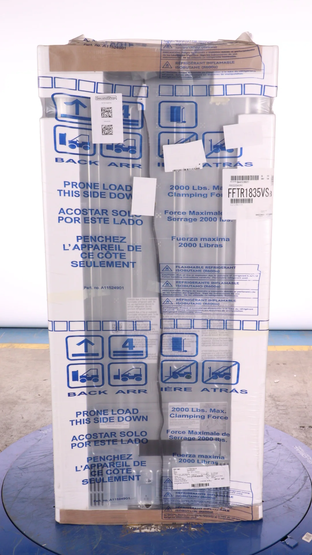 Frigidaire 30in. 18.3 cu. ft. Stainless Steel Top Freezer Refrigerator - FFTR1835VS - Inhomebuy