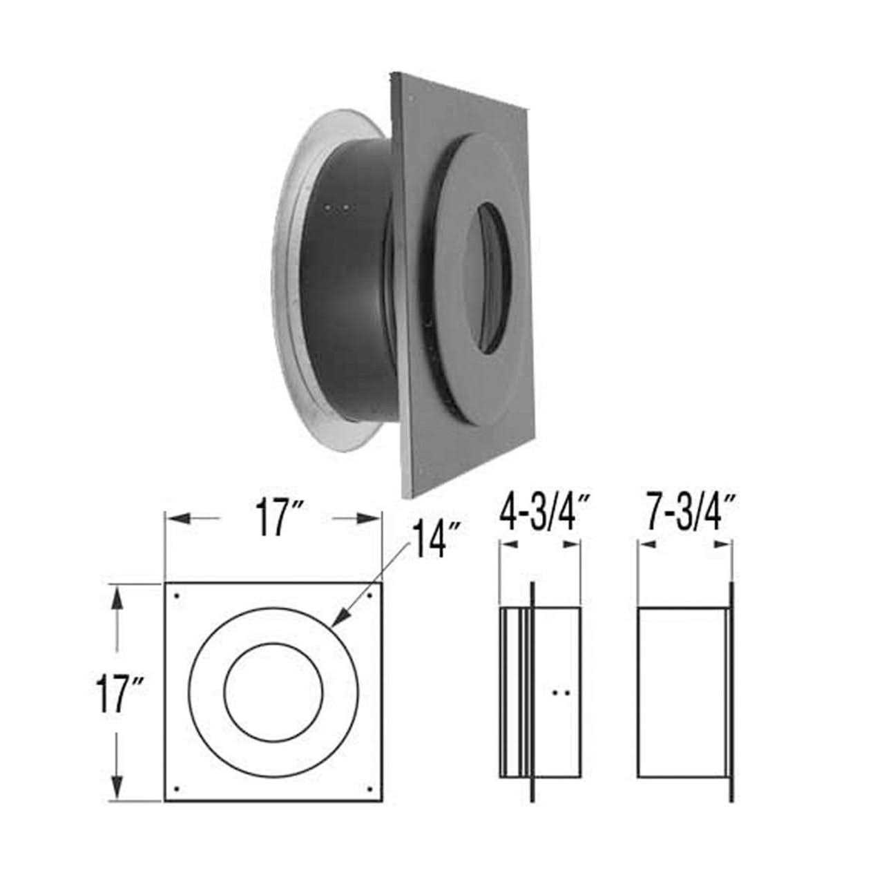 DuraVent DuraPlus 6 in. Roof Flashing 6DP-F6 - Inhomebuy