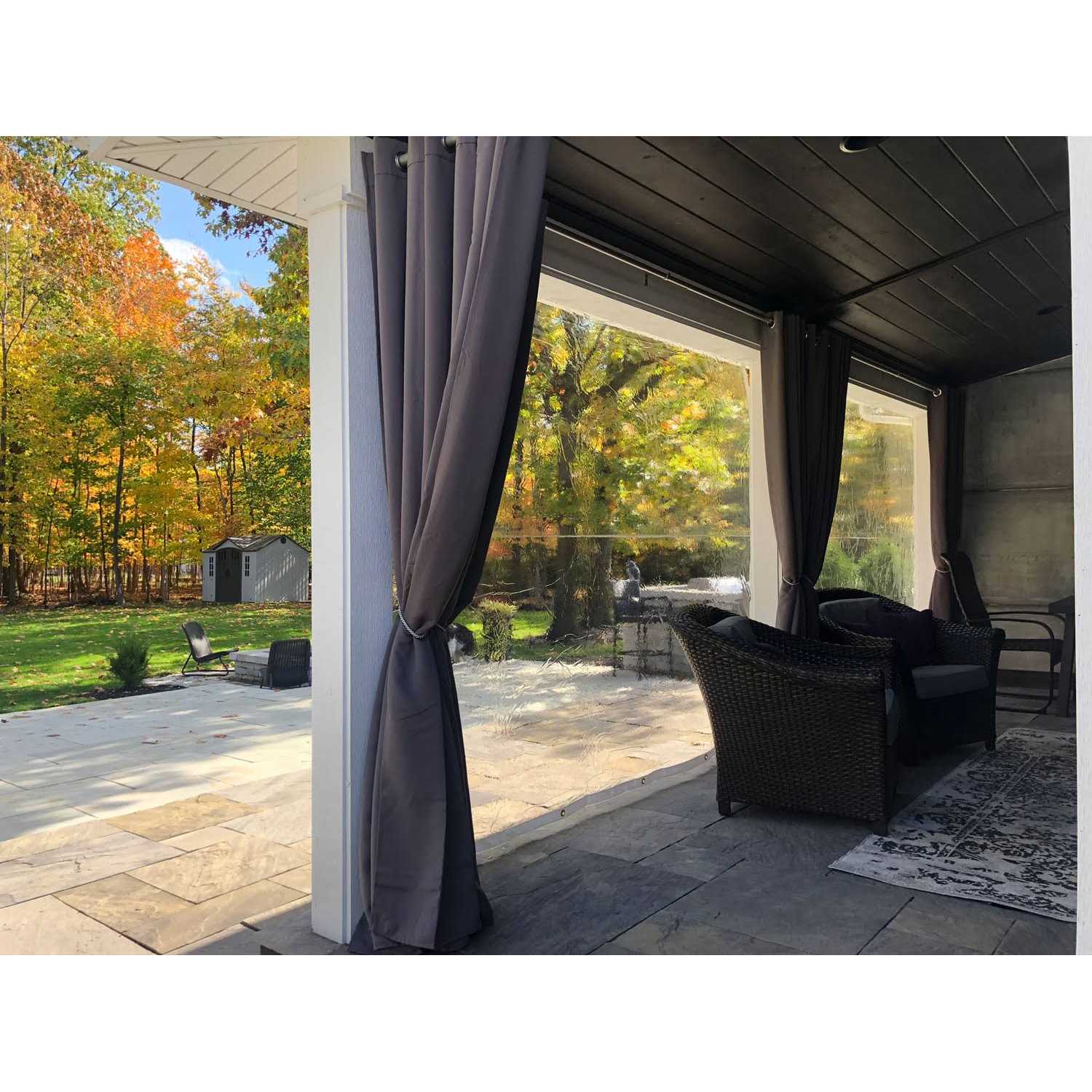 Mytee Products Black Heavy Duty 6 Oz 70% Shade Mesh Tarps with Grommets ROLL-Off - Inhomebuy