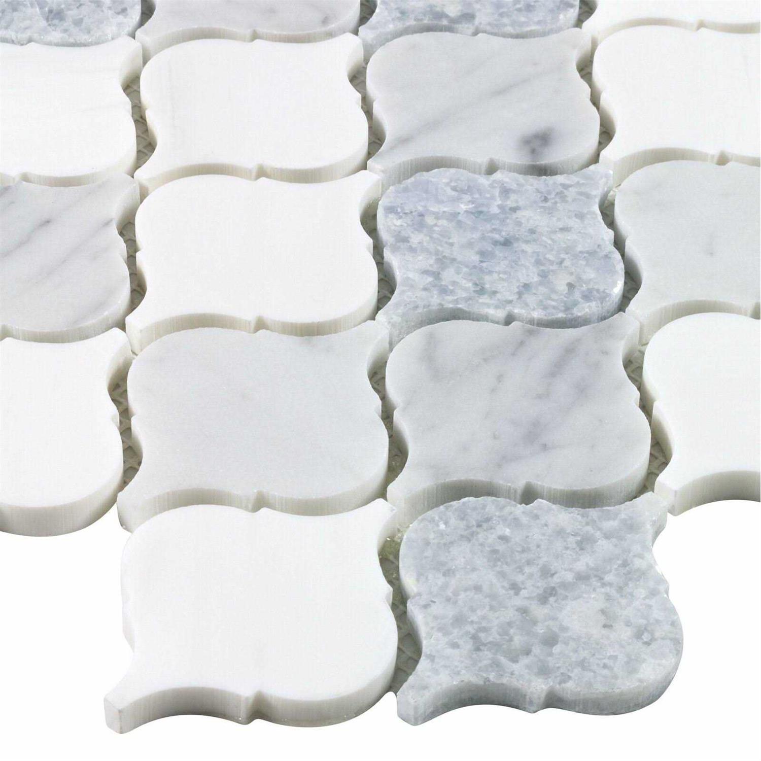 MosaicTileOutlet 1×1 Stacked Squares Gloss Black Glass Mosaic Tile - Inhomebuy