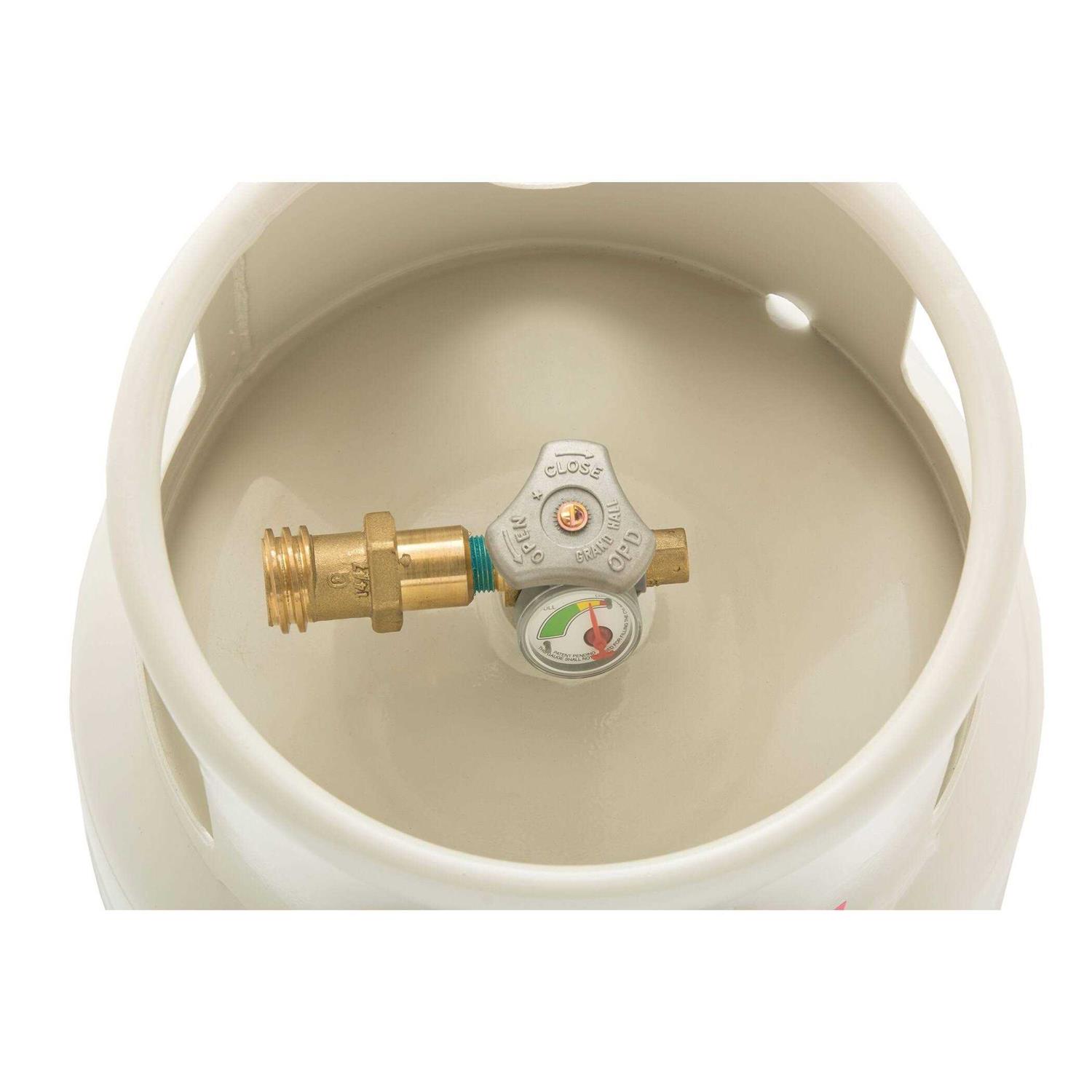 Flame King YSN201b 20 Pound Steel Propane Tank Cylinder with Type 1 Overflow Protection Device Valve, for Grills and BBQs - Inhomebuy