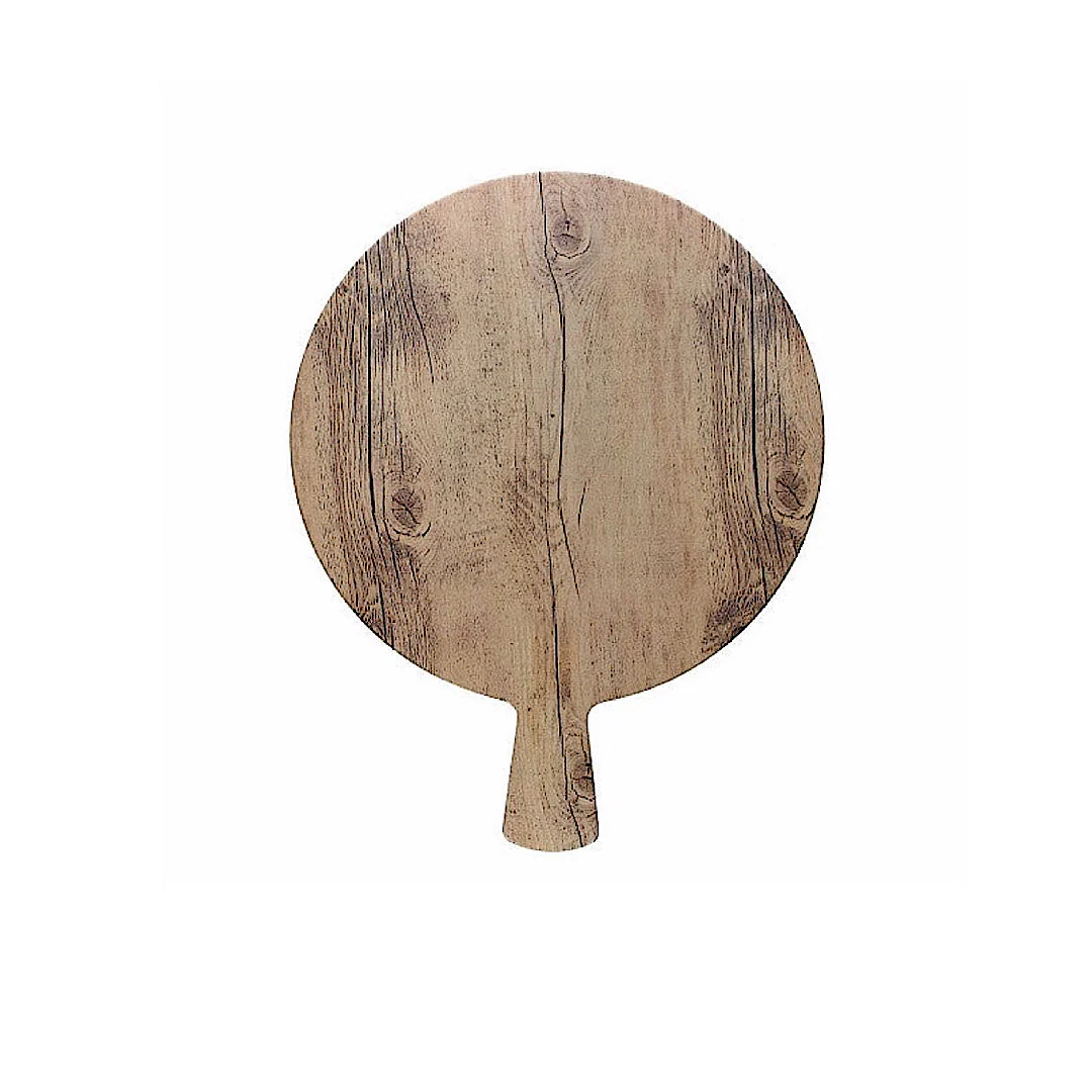 Round Chopping Board 32cm Show Plate Wooden - Inhomebuy