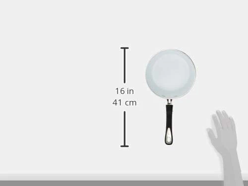 Cuisinart Elements Sauce Pan with Glass Lid: 3-quart, white ceramic non-stick, red | 59193-20R - Inhomebuy