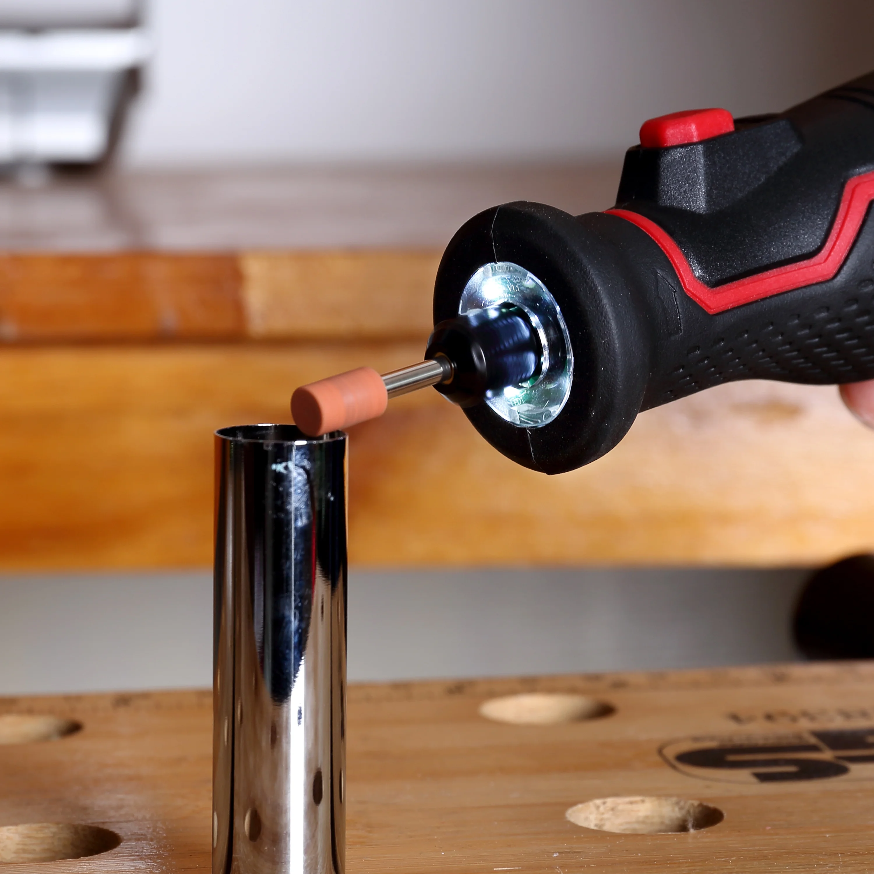 Hyper Tough 8V MAX Cordless Rotary Tool, Non Removable 1.5 Ah Battery with Charger, 40 Piece Accessory Kit & Plastic Storage Case - Inhomebuy