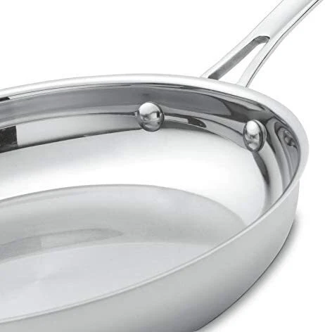 Cuisinart S/S Skillet 12'' w/helper handle, Countour | 422-30H - Inhomebuy