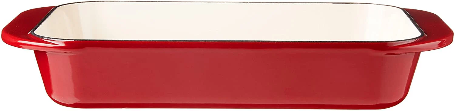 Cuisinart Chef's Classic Roasting/ Lasagna Pan: 24cm, cast iron, cardinal red | CI1136-24CR - Inhomebuy