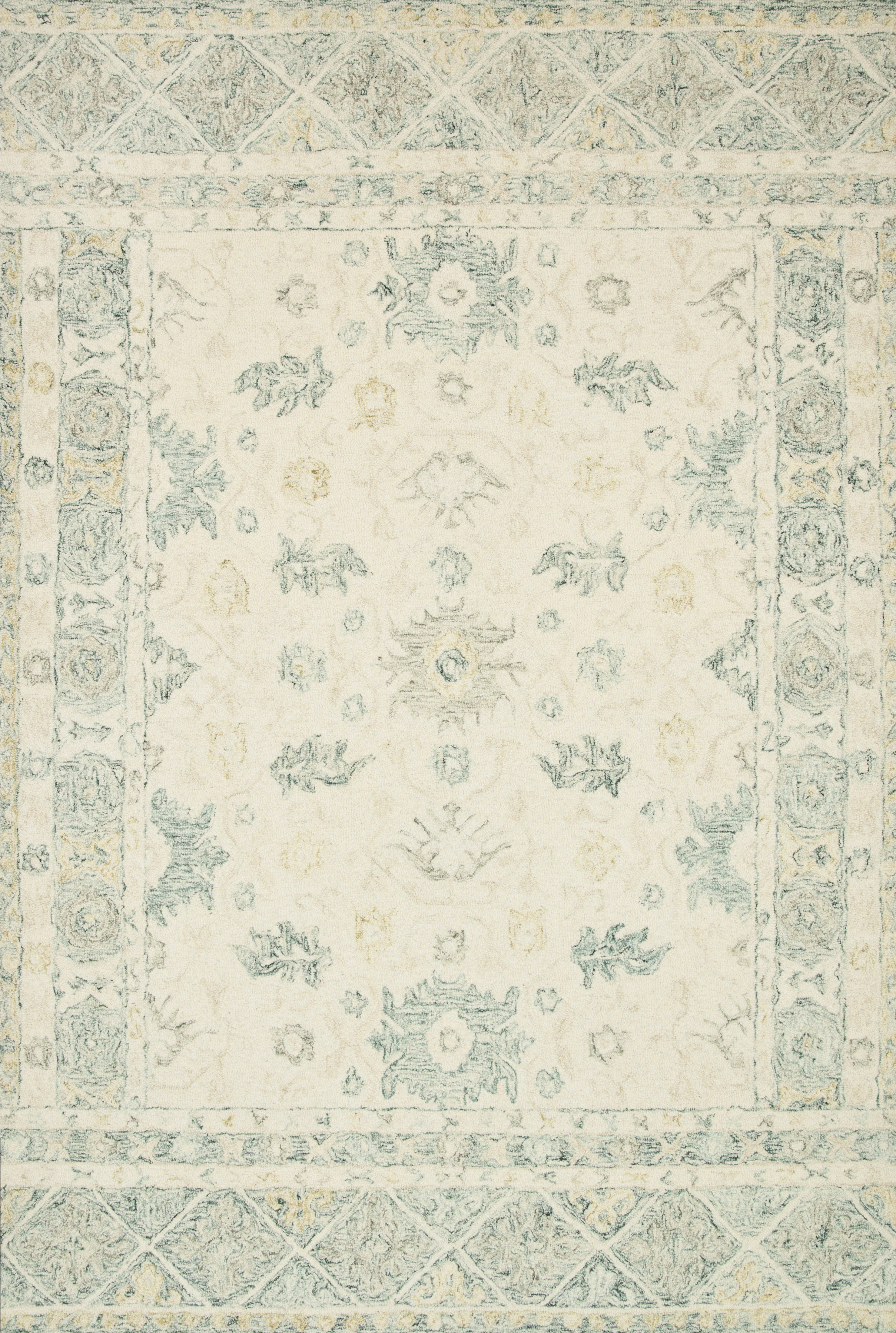 Loloi Rugs Norabel Collection Rug in Ivory, Slate - 9'3