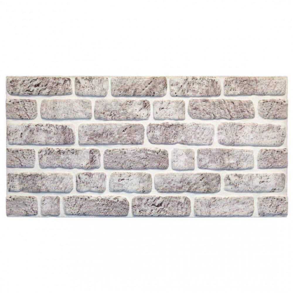 Dundee Deco 3D Falkirk Retro 1/100 in. x 39 in. x 19 in. Off White Faux Oak Steps PVC Decorative Wall Paneling - Inhomebuy