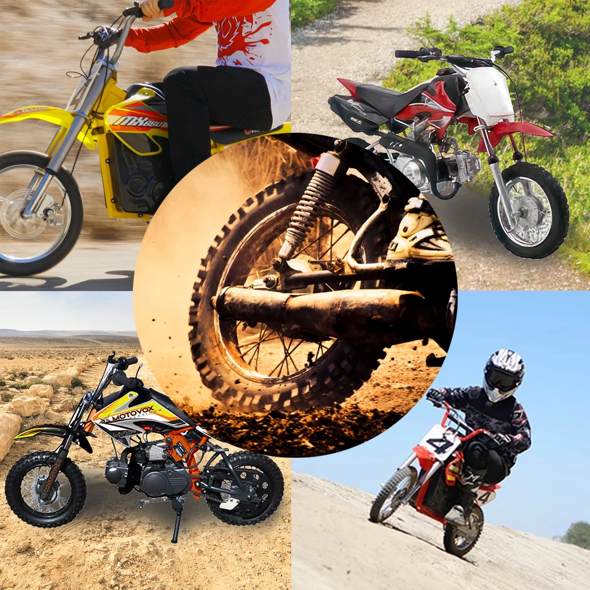 AlveyTech 2.50-10 Tire and Tube Package for the Razor Dirt Bike MX500/MX650, Motovox, Baja Runnner - Inhomebuy