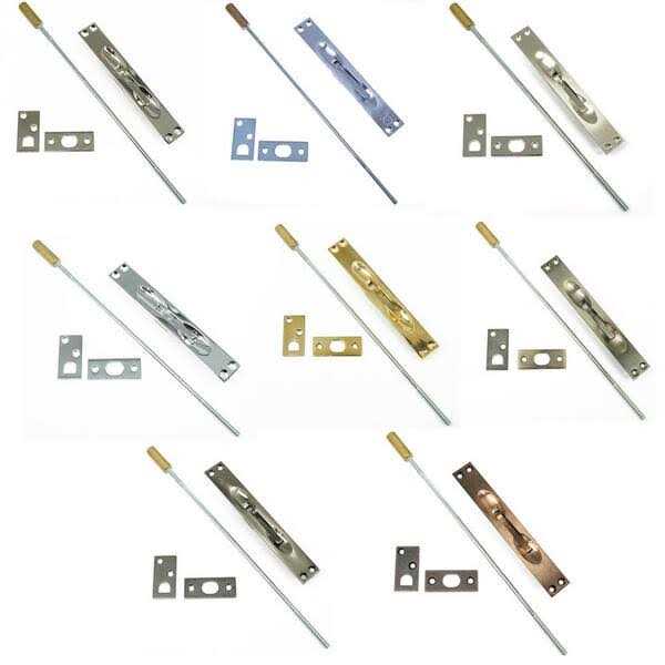 idh by St. Simons Solid Brass Extension Flush Bolt - Inhomebuy