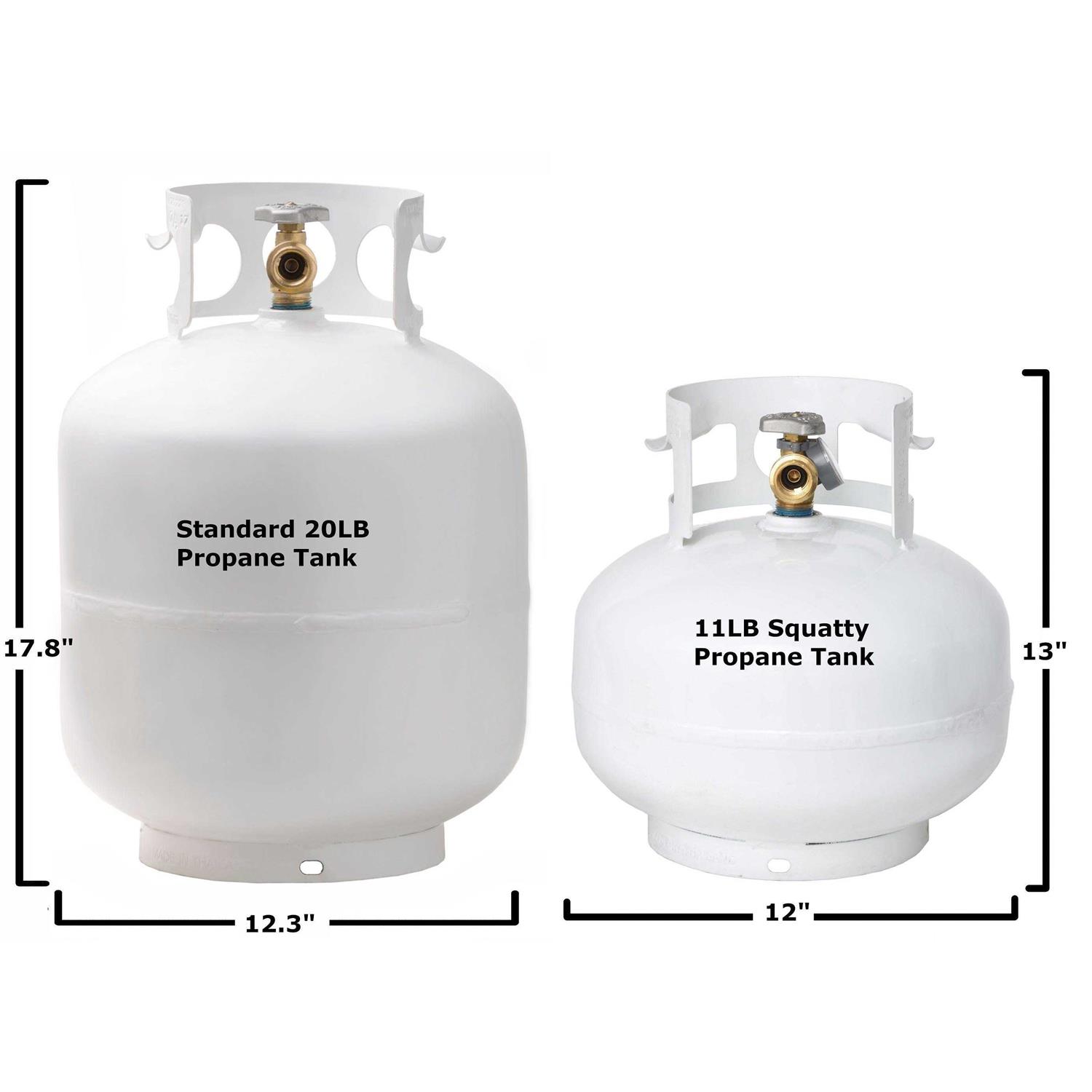 Flame King 100lb Horizontal & Vertical Propane Cylinder With Pol & Wheels - Inhomebuy